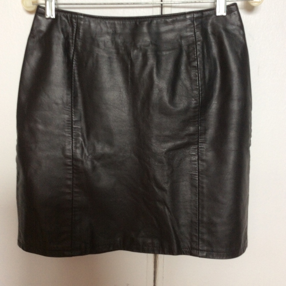 Black Leather Skirt